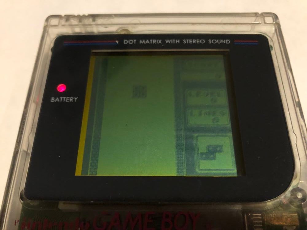 Nintendo Game Boy Classic, Transparent Gameboy + Tetris +