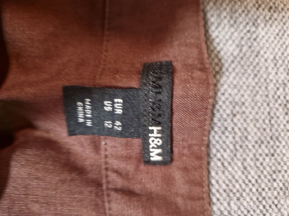 Linen nederdel, str. 42, H&M