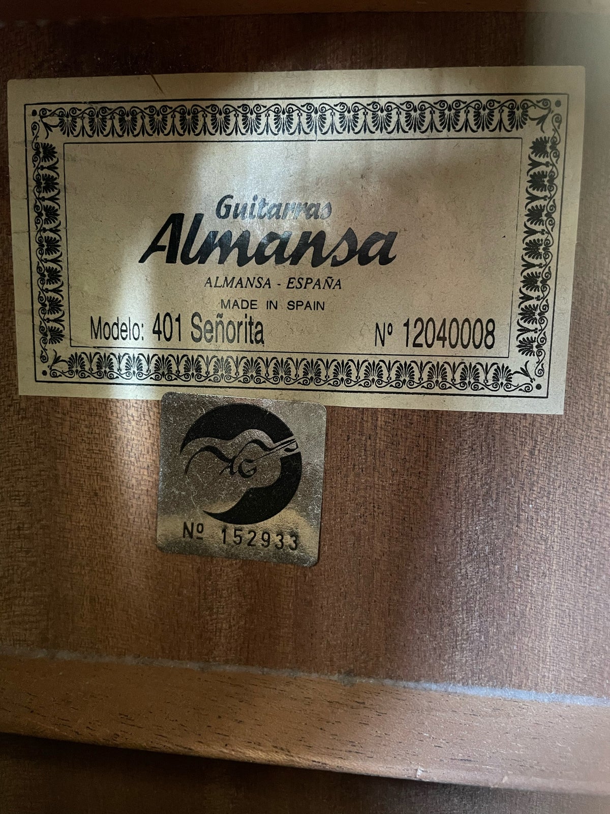 Spansk, Alhambra Almansa 401 7/8