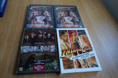 Indiana Jones, Pirates of the Caribbean, instruktør Steven Spieglberg, DVD, action, Indiana Jones og