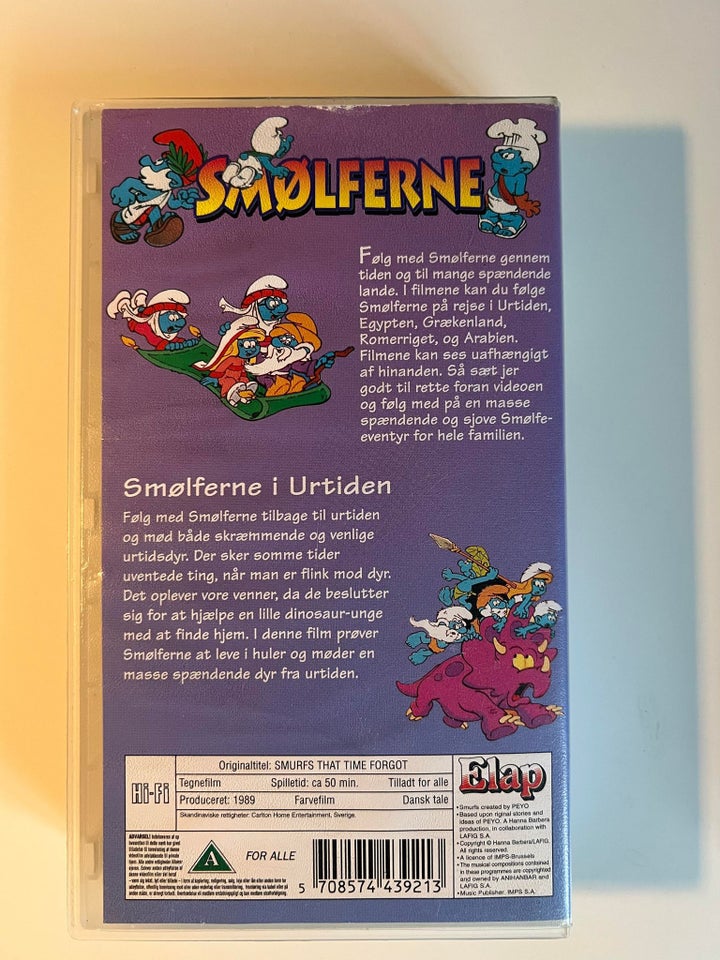 Familiefilm, VHS Smølferne i Urtiden, instruktør
