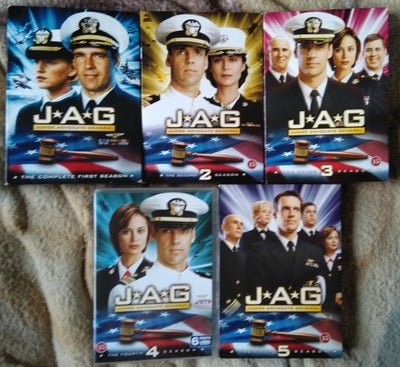 J. A. G., DVD, TV-serier, J. A. G. 

Sæson 1 - 2 - 3 - 4 - 5.

Set få gange.

Ved forsendelse Betale