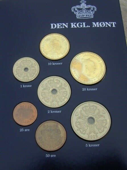 Danmark, mønter, 2002