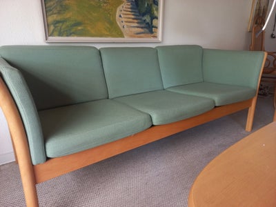 Sofa, andet materiale, 3 pers., Grøn 3 personers sofa sælges, materialerne er bøg og uld. Der er beg