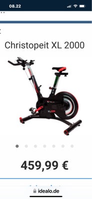 Motionscykel, Motions-og spinningcykel, CHRISTOPEIT- 1910 XL2000, Næsten ubrugt motionscykel , har s