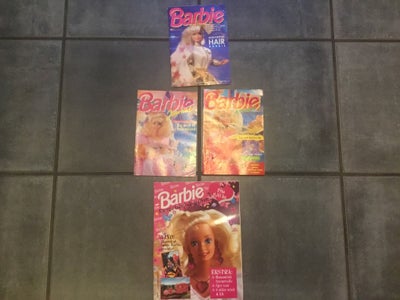 Dukker, 4 vintage Barbiehæfter, Barbie Journaler fra 93 og 95, i rigtig fin stand samt fødselsdagsal