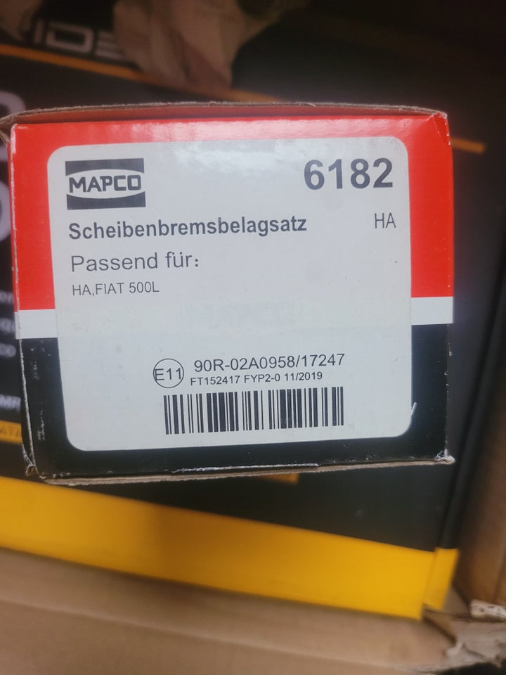 Bremsedele, Mapco Bremseklodser, Fiat 500L