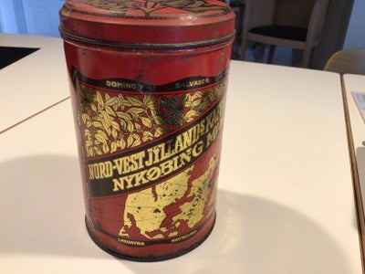 Dåser, Nord-Vest Jyllands Kafferisteri - Nykøbing Mors, Sjælden kaffedåse fra Nord-Vest Jyllands Kaf