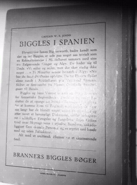 Biggles i Spanien, Captain W.E. Johns, anden bog