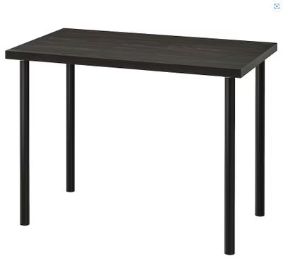 Skrive-/computerbord, IKEA, b: 100 d: 60, IKEA LINNMON / ADILS (sort eller hvid) sælges i god stand 