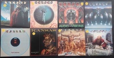 Kansas: Japan press - samling, rock, 8 stk super flotte Japanske cd replica press ... samlet pris 77