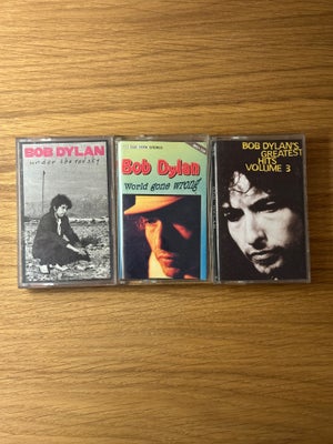 Bob Dylan : Greatest hits , folk, Tre kassetter med Bob Dylan, til dem der vil tilbage i tiden og ly