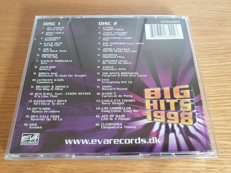 Diverse Kunstnere: X-Treme BIG HITS 1998 (Dobbelt Album),