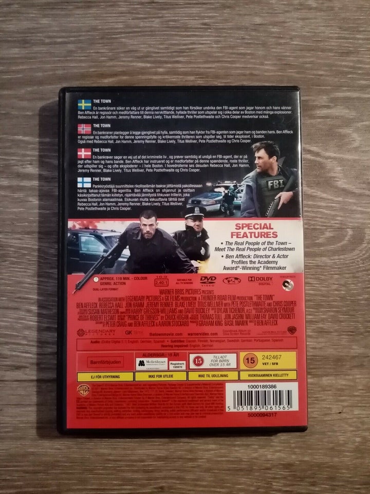 The town, DVD, action