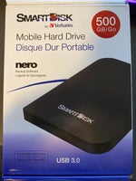 Smartdisk by Verbatim, ekstern, 500 GB