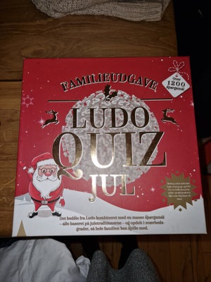 Ludo Quiz jul, Familie spil, brætspil, Et sjovt spil,  med en blanding af Ludo og spørgsmål