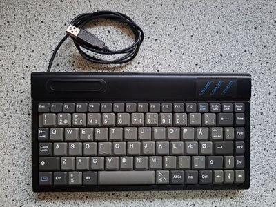 Tastatur, Danbit, KEY-MINI-U, Danbit mini dansk USB tastatur, model KEY-MINI-U. Ældre model uden win
