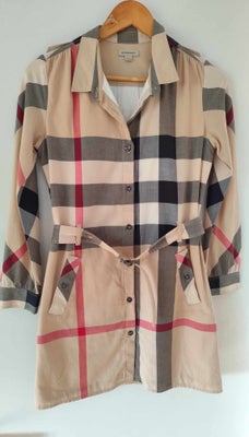 Skjorte, NY! Burburry, str. 32, Ubrugt,  NY - Burberry Novacheck Cotton Belted Shirt Dress
Kan enten