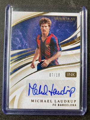Autografer, Michael Laudrup Immaculate 7/10, “Mister” autografkort fra Immaculate serien (Panini) 20