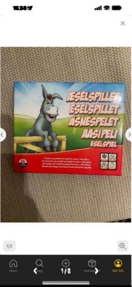 Æselspillet , kortspil