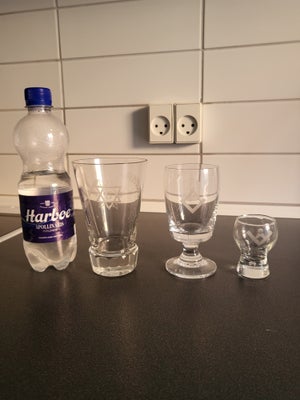 Glas, Frimureri, 3 glas i god stand i forskellige størrelser.