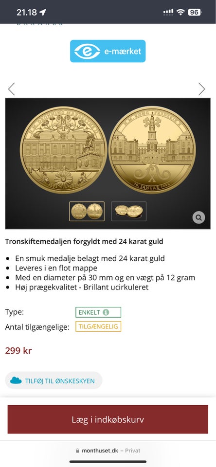Danmark, medaljer, 9999