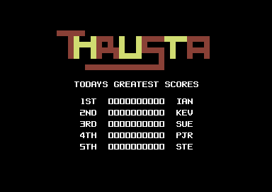 Thrusta, Commodore 64 & C128