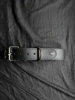 Halsbånd, Hunter Læderhalsbånd fra okse XL-XXL 85 CM sort