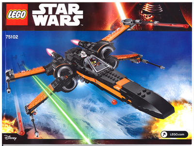 Lego Star Wars, 75102 Poe's X-Wing Fighter
Komplet med byggevejledning, klistermærker og minifigurer