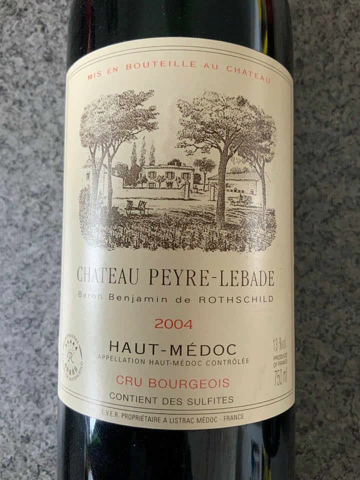 Vin og spiritus, Rødvin, 2004 Haut-Medoc Chateau