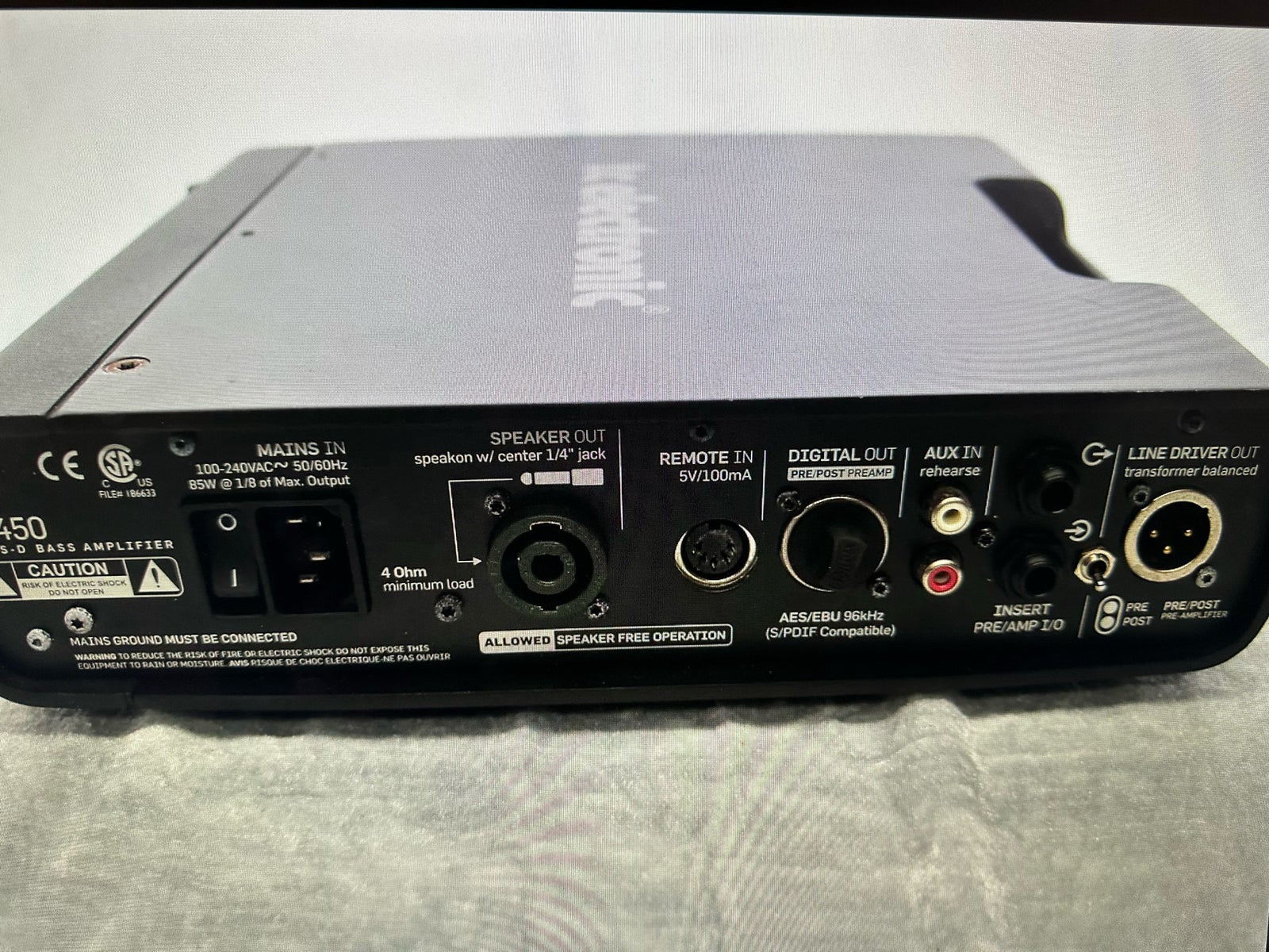 Bascombo, Tc Electronic RH450, 450 W