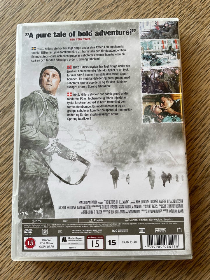 The Heroes Of Telemark, DVD, action