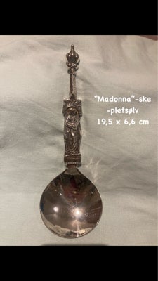 Sølvtøj, Madonna serveringsske, Smuk Madonna ske i pletsølv 
Flot!! Fejler intet. 
Mål står på bille