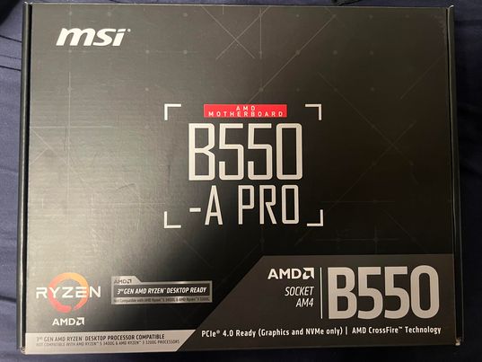 Andet, AMD 7000 series 5800x - MSI B550-A Pro ATX, Perfekt