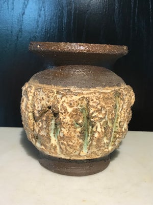 Vase, Retro keramikvase, Fusako, Meget tung og lækker retro keramikvase fra den japanske keramiker F