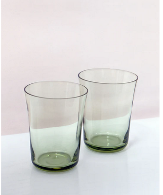 Glas, vandglas, Stilleleben, Meget smukke glas i farven "Moss Green" i original indpakning og æske.
