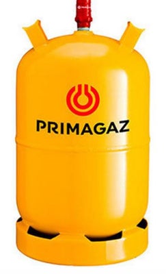 Tilbehør, 11 kg. gul stål gasflaske,
Hav gas i reserve til det kølige vejr eller den varme grill.
Ka