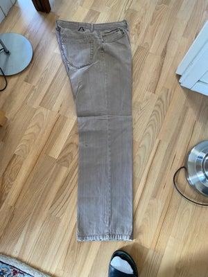 Jeans, Alberto, str. 33, Beige, Bomuld, Næsten som ny, W: 33. L: 32.  Fejlkøb. Gode bukser, men jeg 