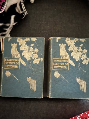 H C Andersens Eventyr og historier , H.C.Andersen , genre: eventyr, 2 gamle bøger med eventyr og his