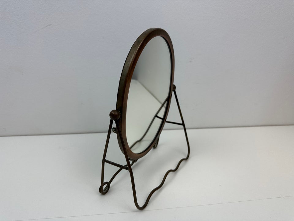 Vintage bordspejl i kobber