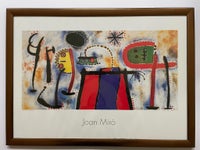 Vintage plakat, Joan Miro, motiv: Ansigter og apparater