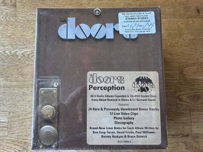 Doors : Perception, rock, The Doors Perception bokssæt bestående af alle gruppens 6 studiealbums. Er