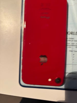 iPhone 8, 256 GB, rød, Perfekt, Superfin og velholdt iPhone 8, 256 GB, med æske og kvittering. Ingen