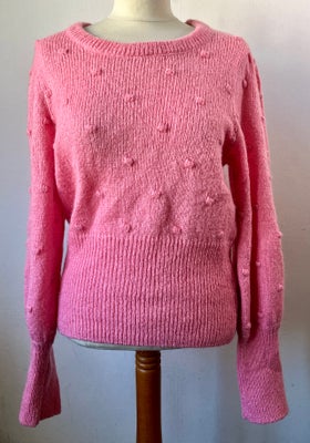 Sweater, Birgitte Herskind, str. 38, rosa, Næsten som ny, Superlækker strikbluse med bomber - ingen 