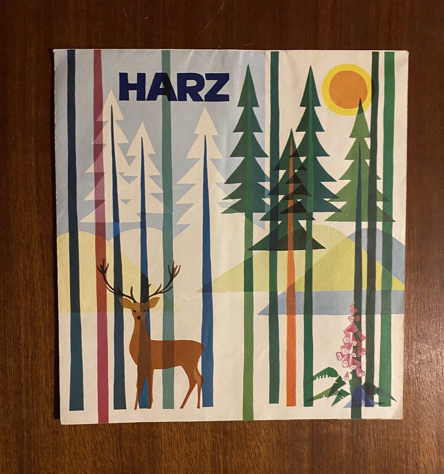 Landkort, Harzen og Goslar, b: 20 h: 20
