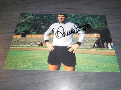 Autografer, Dino Zoff autograf, En af de bedste italienske målmænd nogensinde og med mange kampe båd