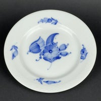 Porcelæn, Kagetallerken , Blå Blomst flettet