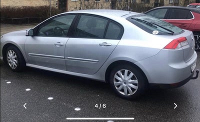 Renault Laguna III, 1,5 dCi 110 Dynamique, Diesel, 2008, km 390000, sølvmetal, træk, klimaanlæg, air