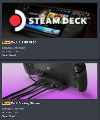 Steam Deck, spilleautomat, Perfekt, Ny Steam Deck 512 GB OLED.
Brugt max en håndfuld gange. Sælges p