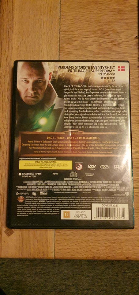 Superman Returns, DVD, action